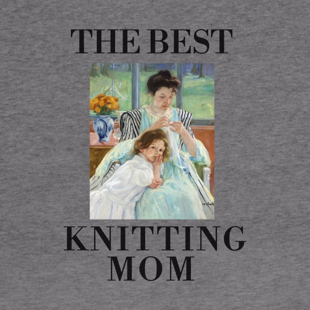 THE BEST KNITTING MOM EVER FINE ART VINTAGE STYLE CHILD AND MOTHER OLD TIMES. by the619hub